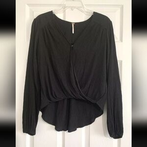 Free People Check On It Wrap Top Small Like New